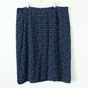 Y2K Square Print Midi Skirt